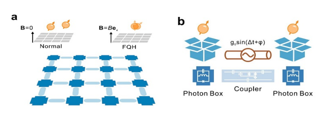图2在非线性光子系统中构建人工规范场，实现光子的分数量子霍尔态